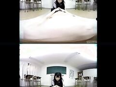 ZENRA VR Japanese schoolgirl Noa Eikawa classroom teasing