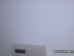 Perky teen fucked by lucky AC repairman